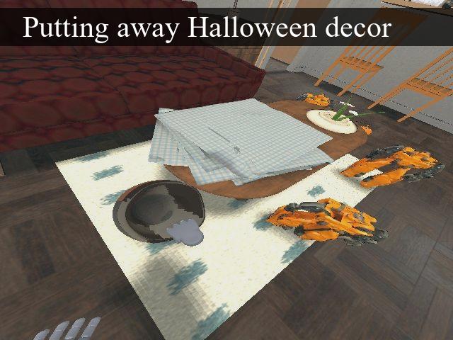 Putting Away Halloween Decorations